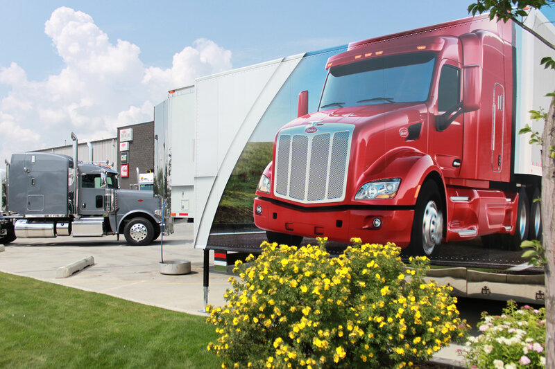 Red Semi-truck Display