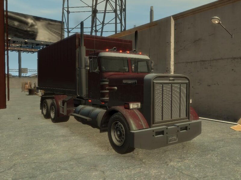 Red Semi-truck — Industrial