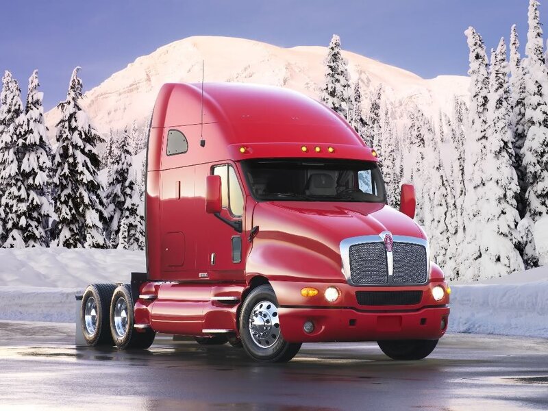 Red Semi-truck — Serene