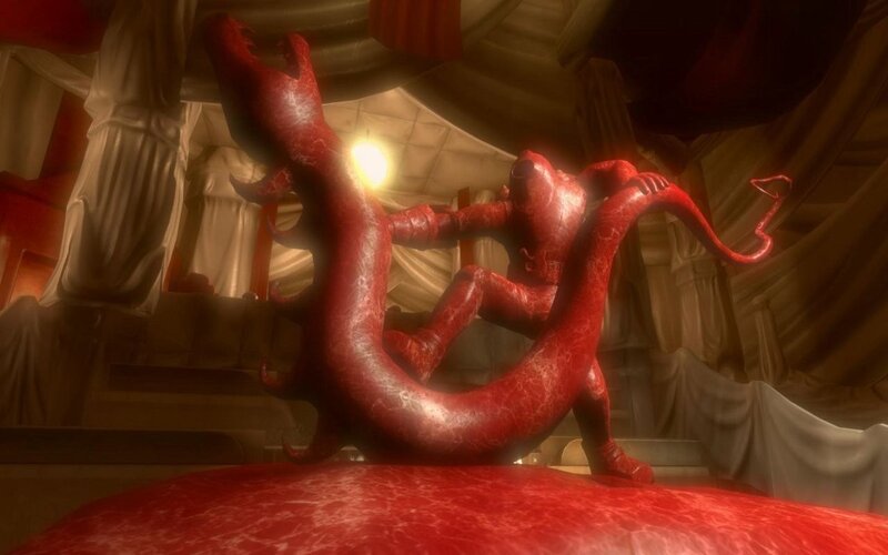 Red Serpentine Creature