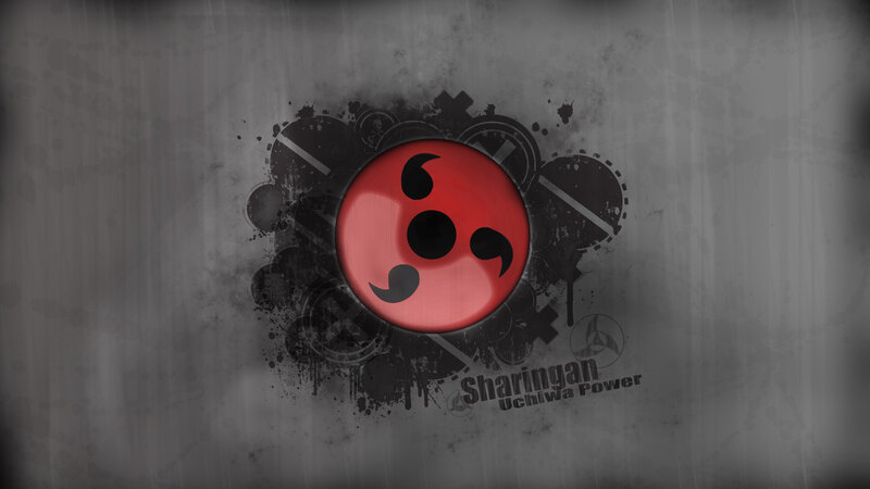 Red Sharingan Symbol — Dark, Digital Art