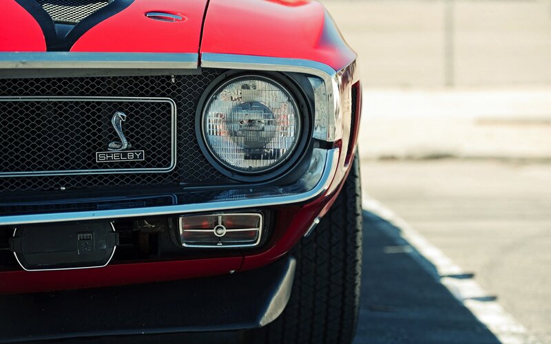 Red Shelby Car Front