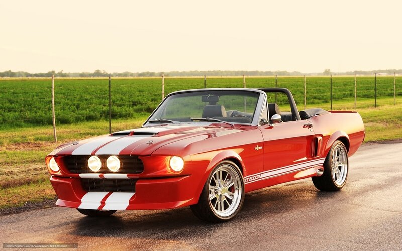 Red Shelby Cobra convertible