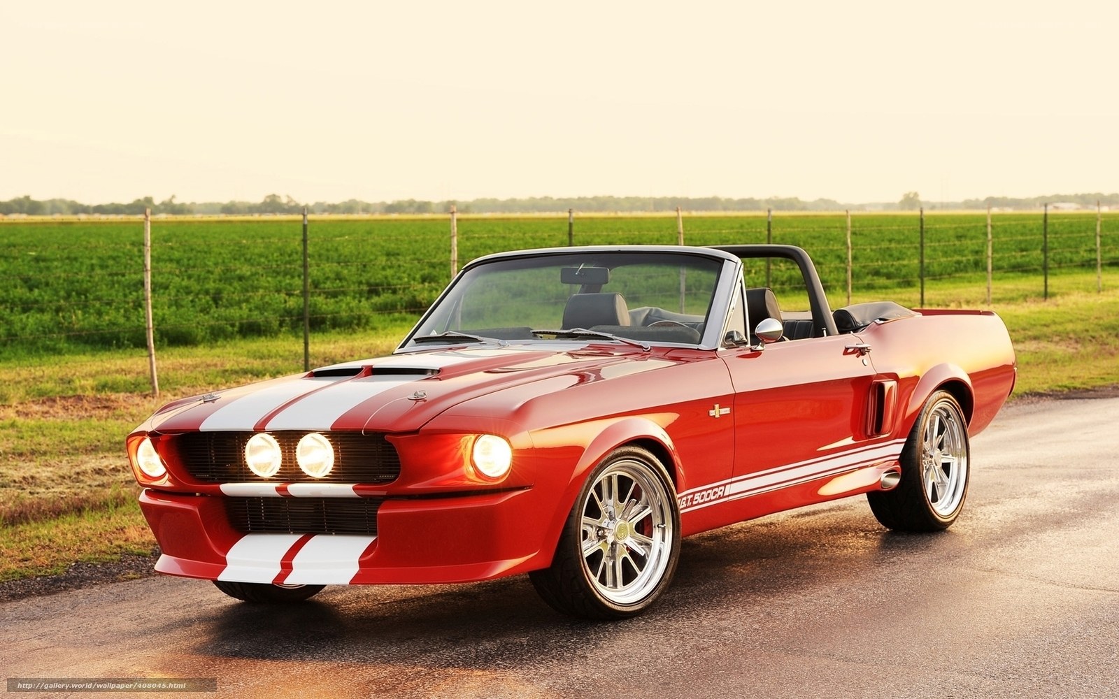 Red Shelby Cobra convertible