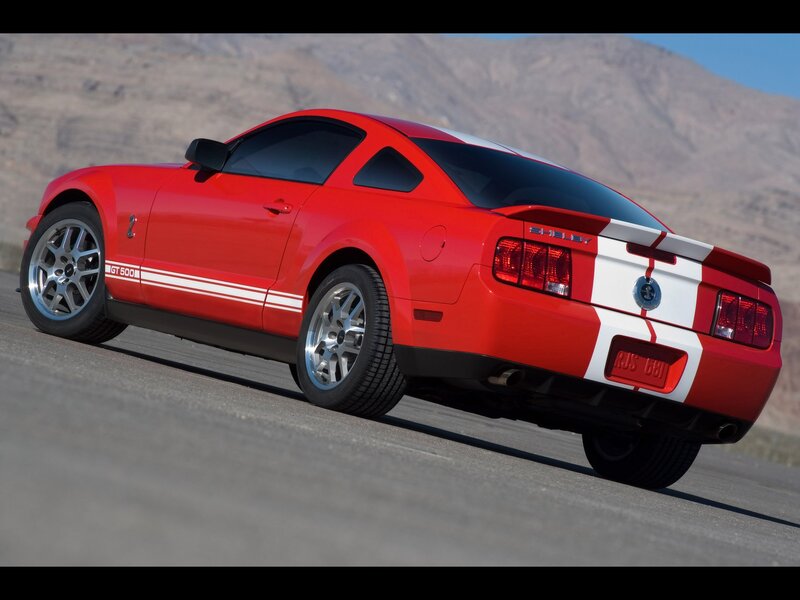Red Shelby GT500 — Dynamic, Afternoon, Photograph