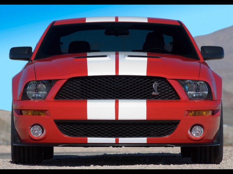 Red Shelby Mustang — Dramatic, Afternoon, Photograph, Car
