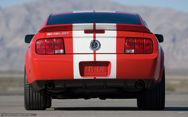 Red Shelby Mustang — Dramatic