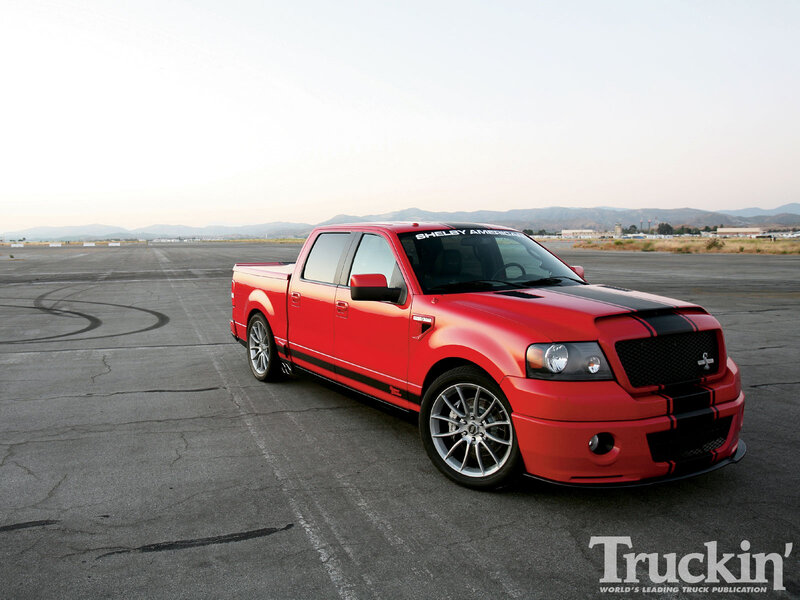 Red Shelby Pickup Truck — Dramatic