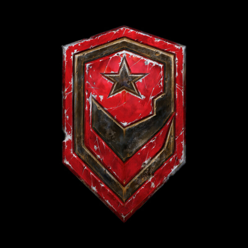 red shield with star emblem