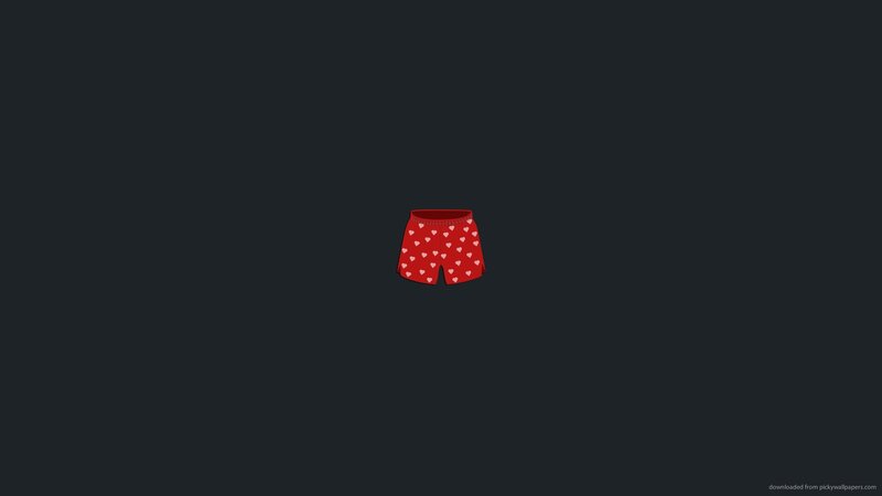 Red Shorts with Hearts