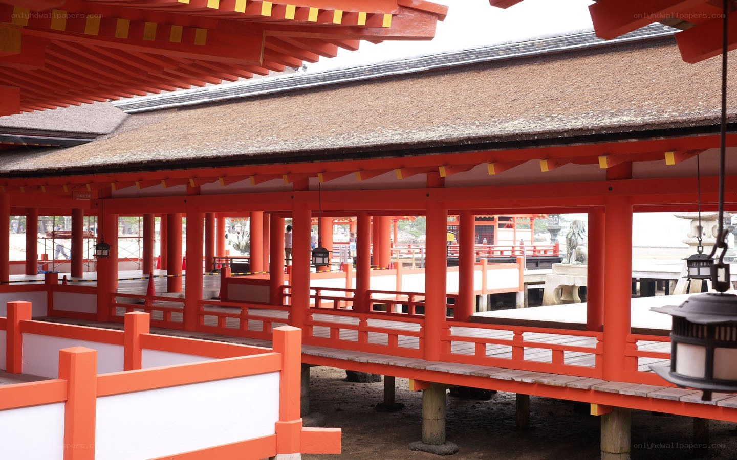 red shrine walkway