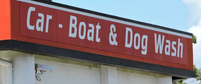 Red Sign on Building