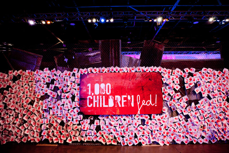 Red Sign with Handprints