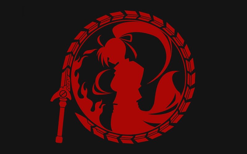 red silhouette emblem