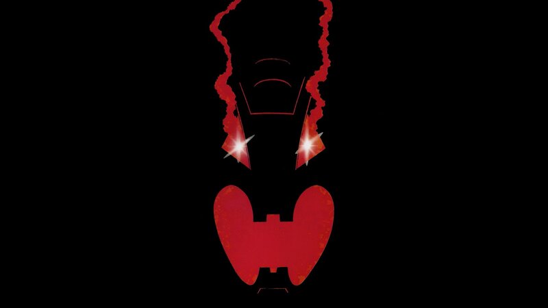 Red silhouette of a character