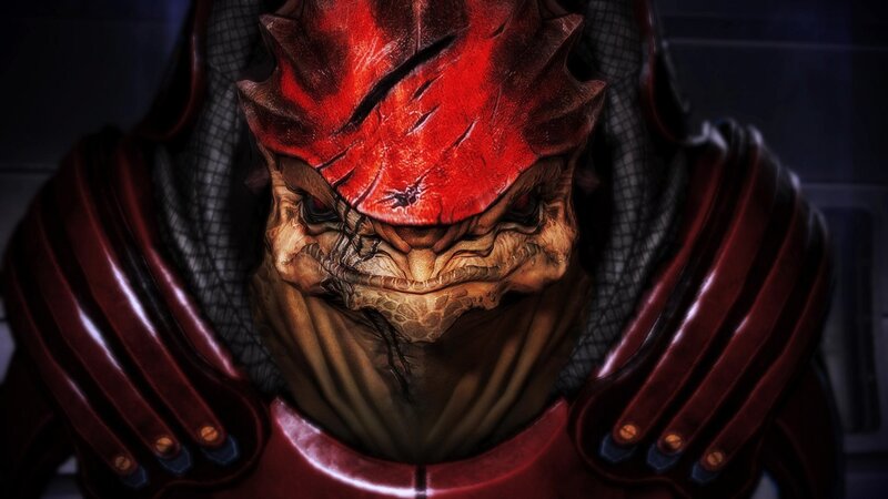 Red-skinned Alien Character — Red
