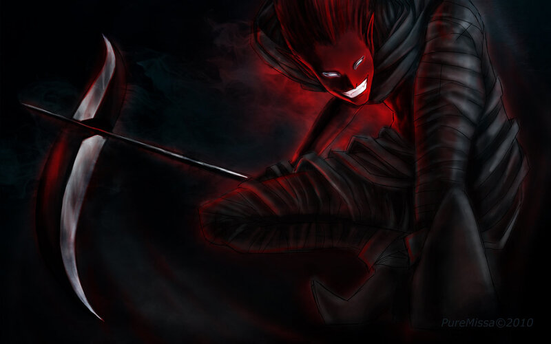 Red-skinned Demon with Scythe