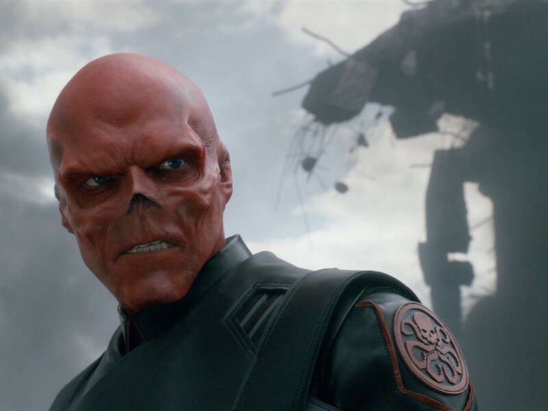 Red-skinned Man in Uniform
