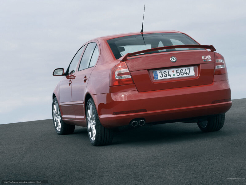 red skoda octavia rs