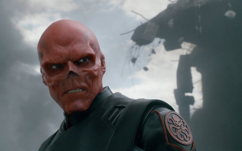 Red Skull character in black uniform