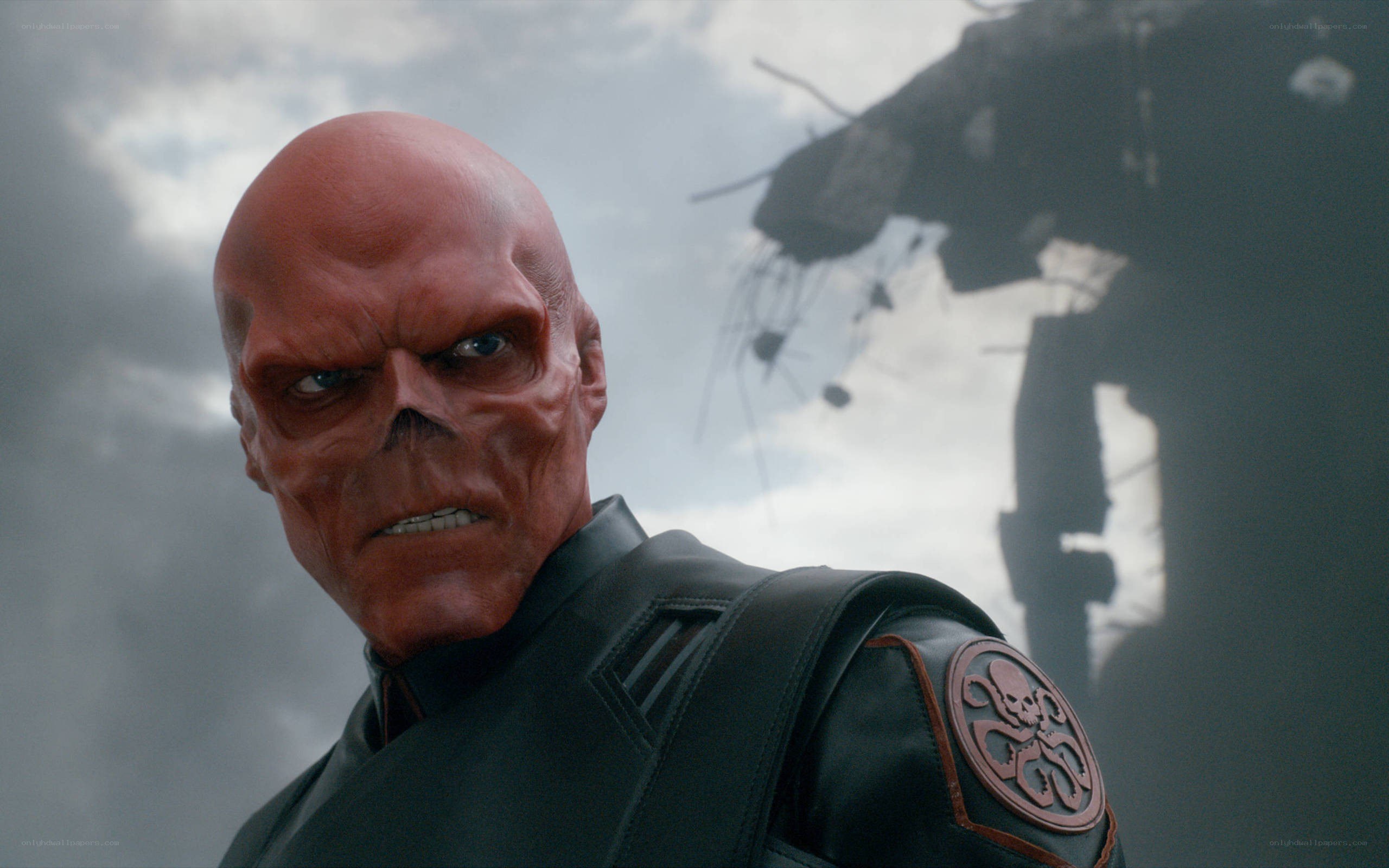 Red Skull character in black uniform