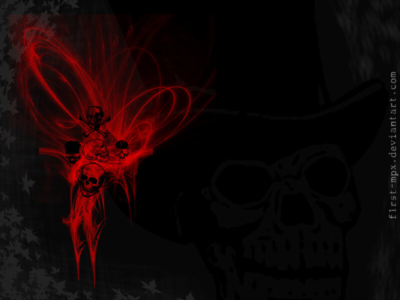 red skull fractal design