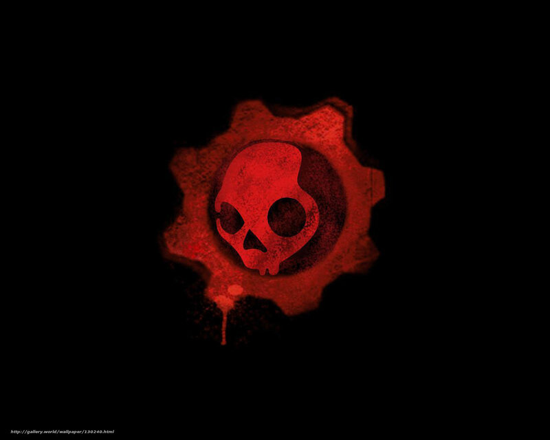 red skull gear logo