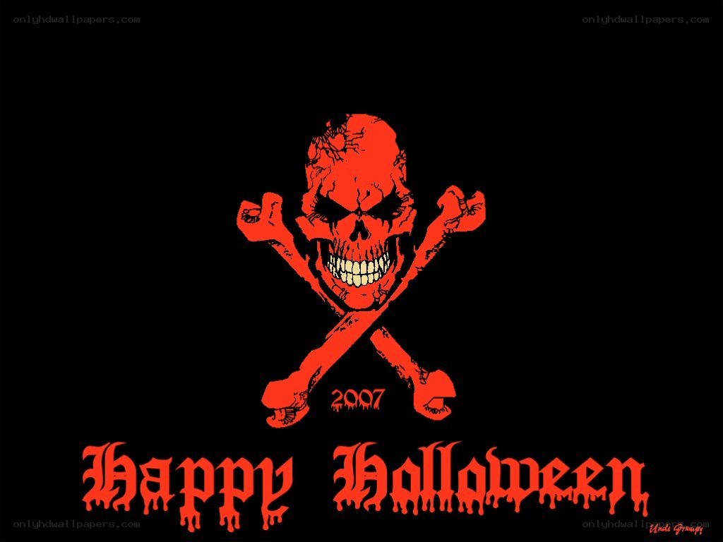red skull halloween graphic