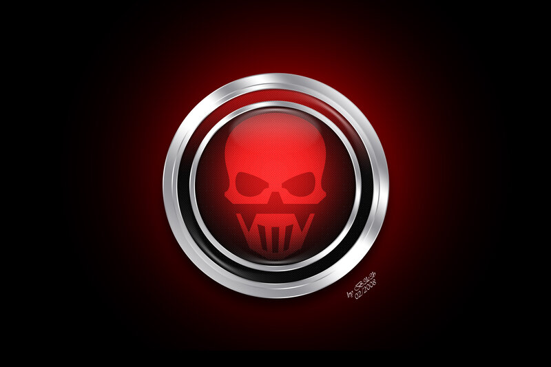 red skull logo design