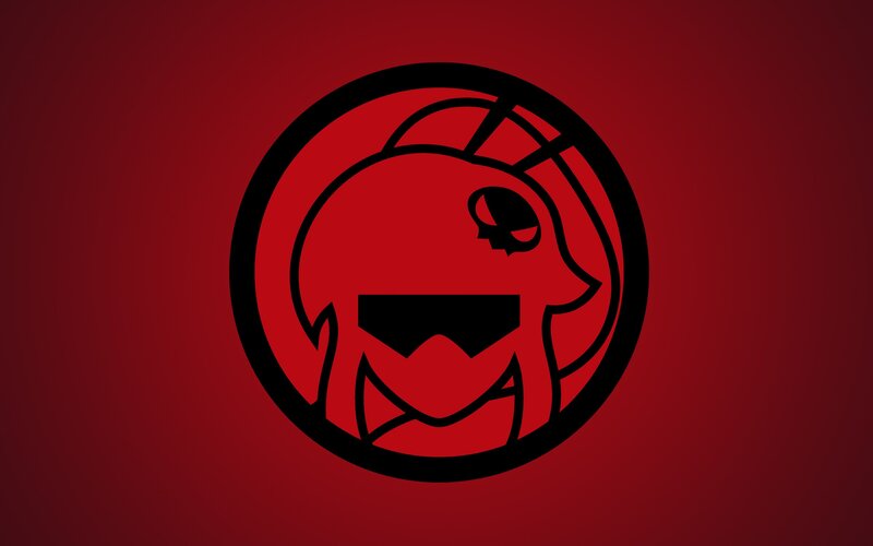 Red Skull Logo — Dramatic