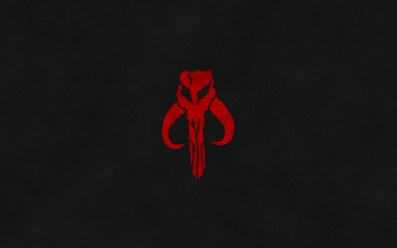 Red Skull Symbol — Black, Dark
