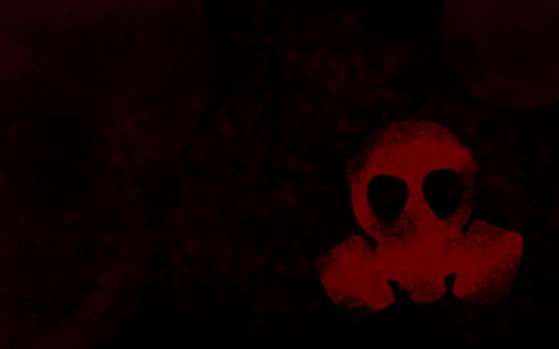 Red Skull Symbol — Dark