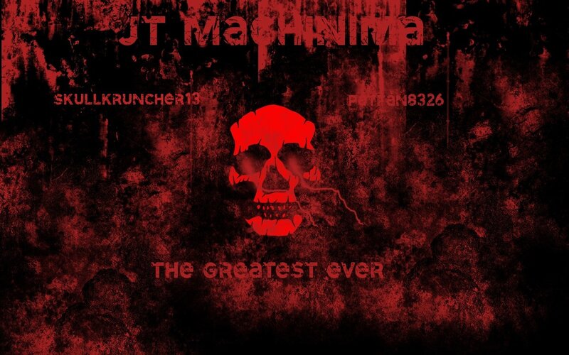 red skull with text