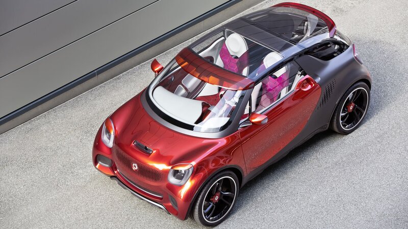 Red Smart Car Concept — Modern