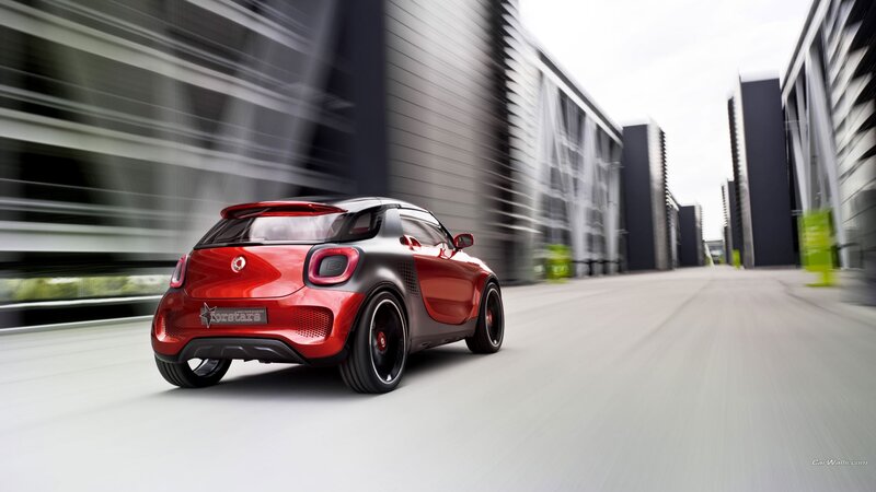 Red Smart Car — Dynamic, 3d Render