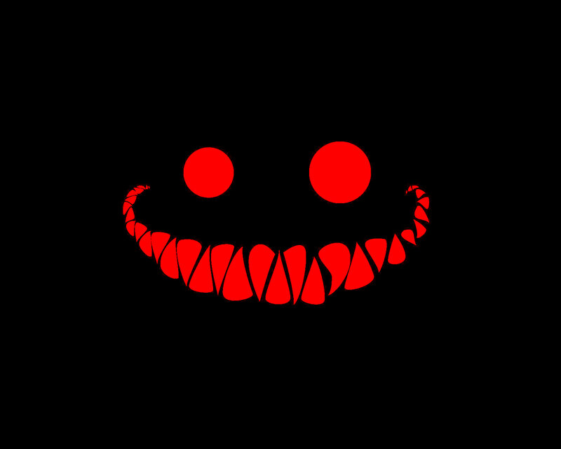 Red Smiley Face — Menacing