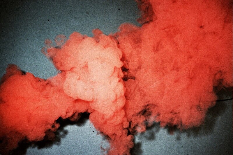 Red Smoke Cloud — Dramatic, Photograph