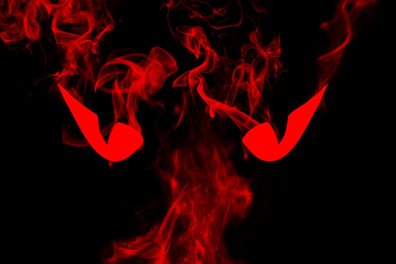 red smoke devil eyes