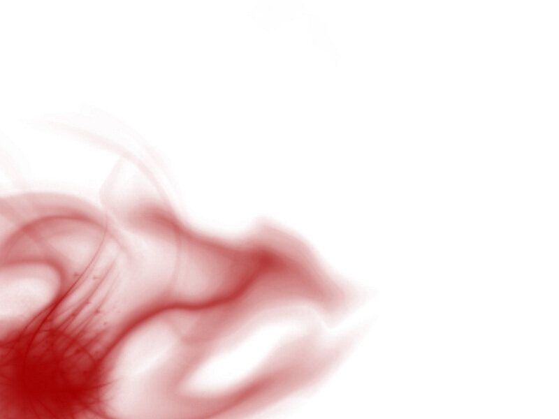 red smoke on white background