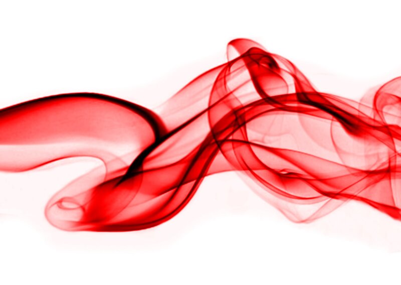 Red Smoke Swirls — Dynamic, Abstract