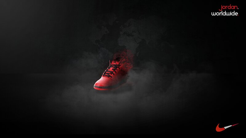 Red Sneaker in Smoke