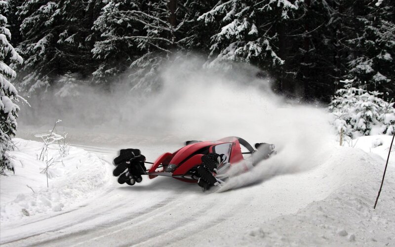 Red Snow Vehicle