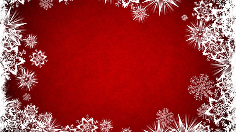 red snowflake border background