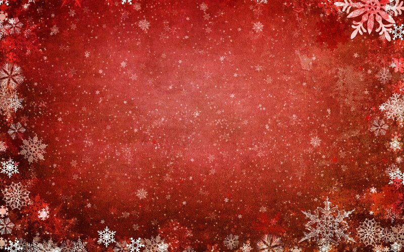 red snowflake holiday background