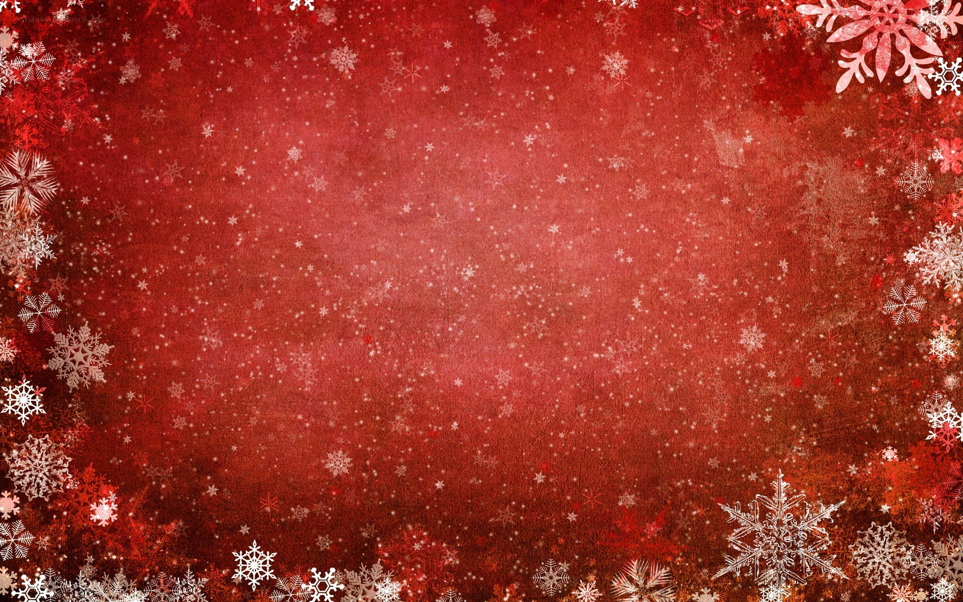 red snowflake holiday background