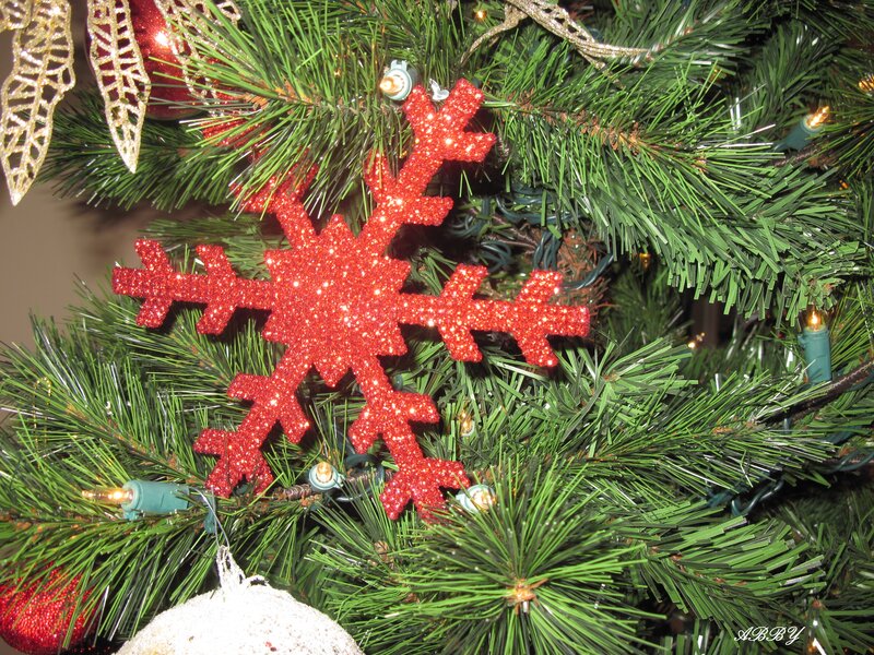 Red Snowflake Ornament