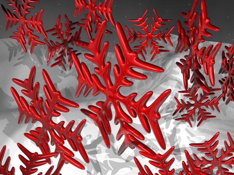 Red Snowflakes