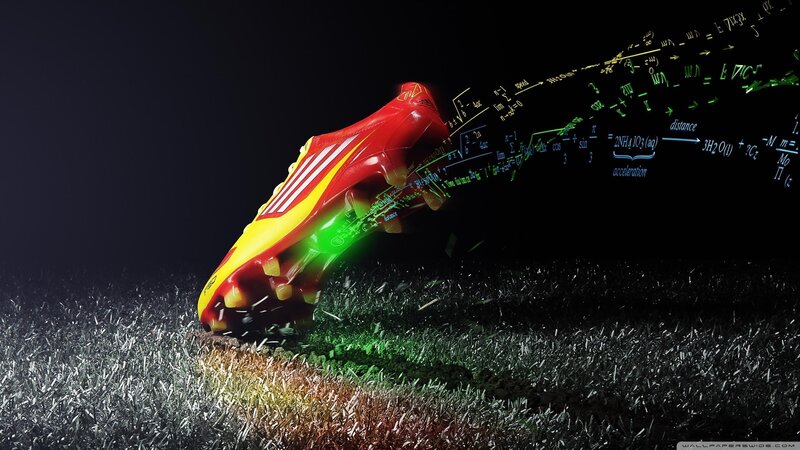 Red Soccer Cleat — Dramatic