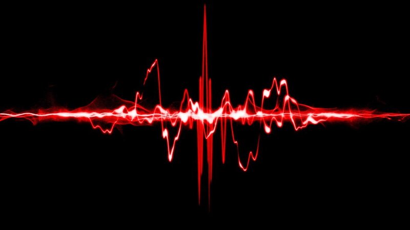 Red Sound Wave — Dramatic