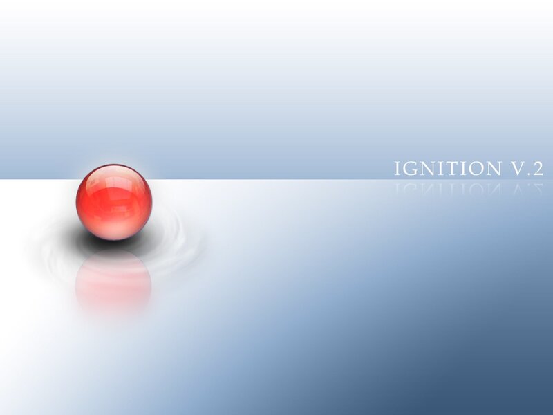 Red sphere on blue background